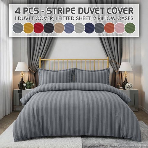 100 egyptian stripe duvet - egyptian,