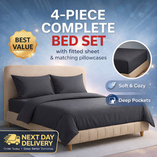 4 Piece Complete Bedding Set