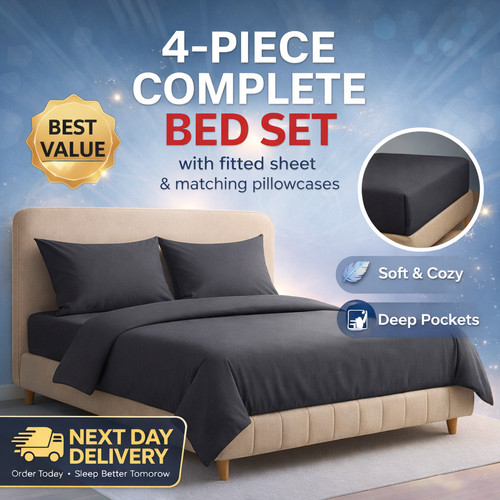 Piece complete bedding set - 4,
